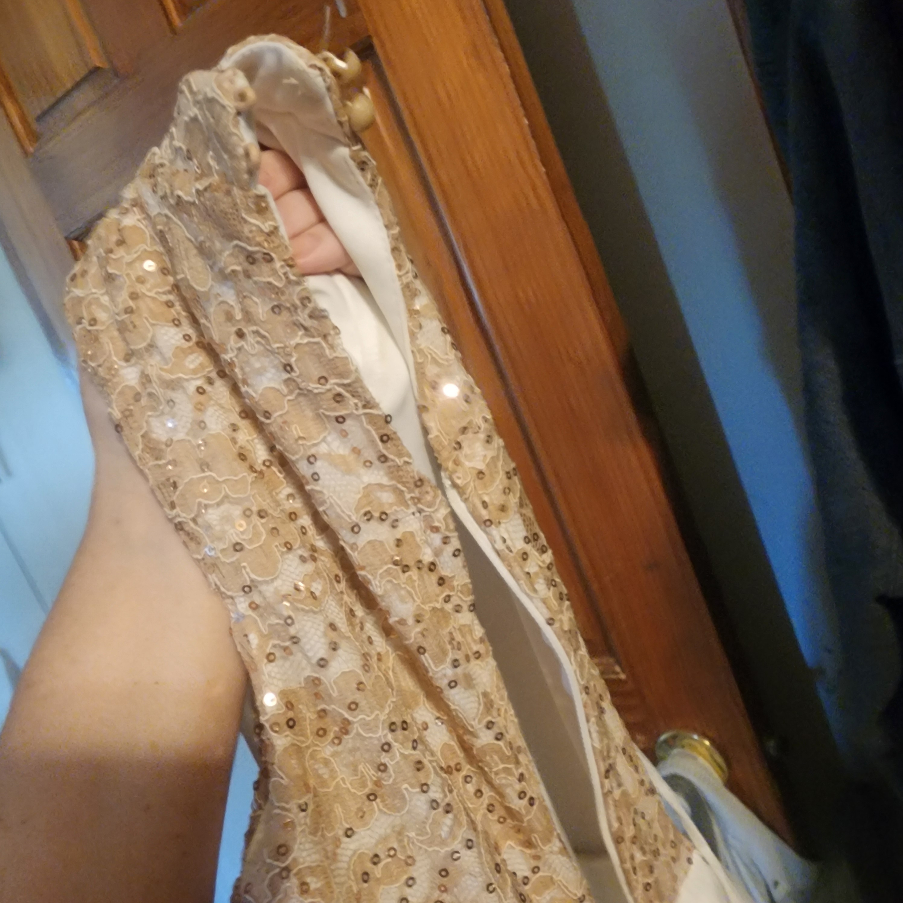 Speechless Gold Sequin Kids Formal Dress Size 12